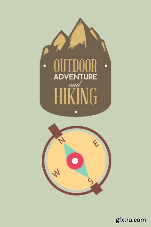 Hiking & campingIllustrations Pack 100xEPS