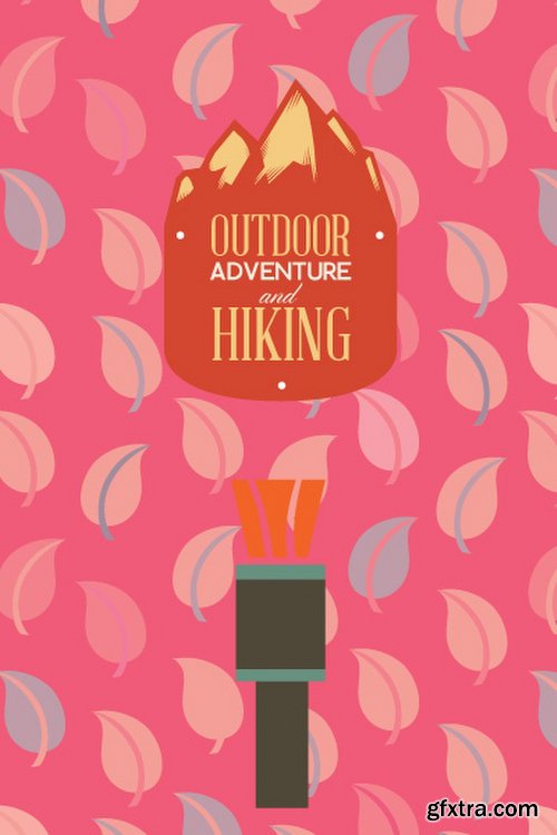 Hiking & campingIllustrations Pack 100xEPS