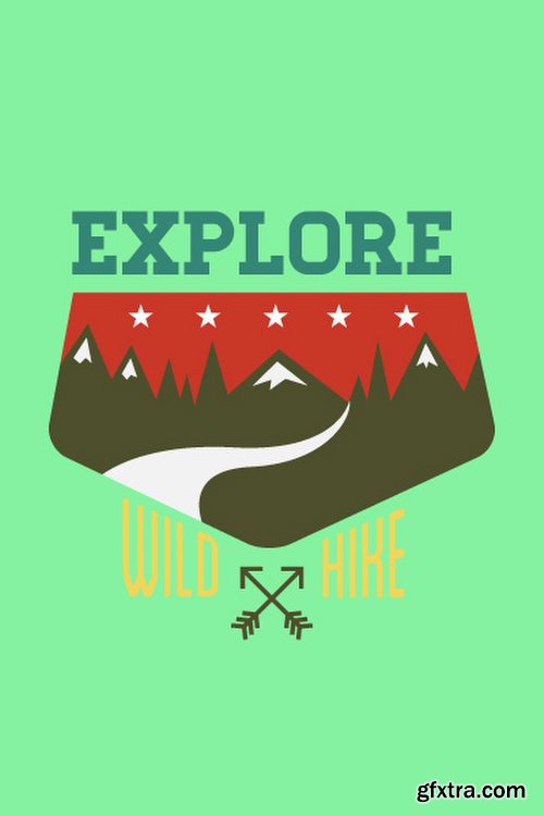 Hiking & campingIllustrations Pack 100xEPS