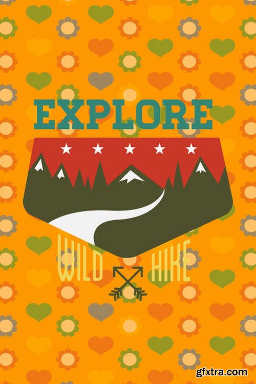 Hiking & campingIllustrations Pack 100xEPS