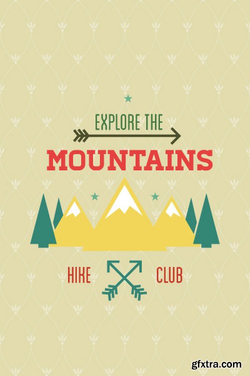 Hiking & campingIllustrations Pack 100xEPS