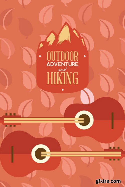 Hiking & campingIllustrations Pack 100xEPS