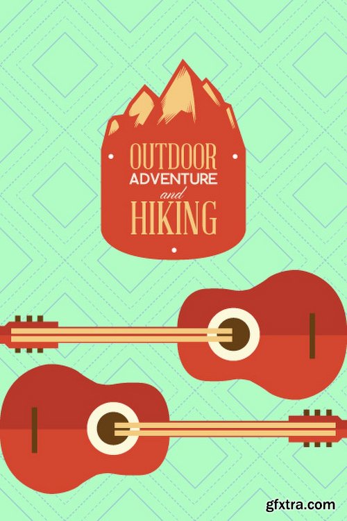 Hiking & campingIllustrations Pack 100xEPS