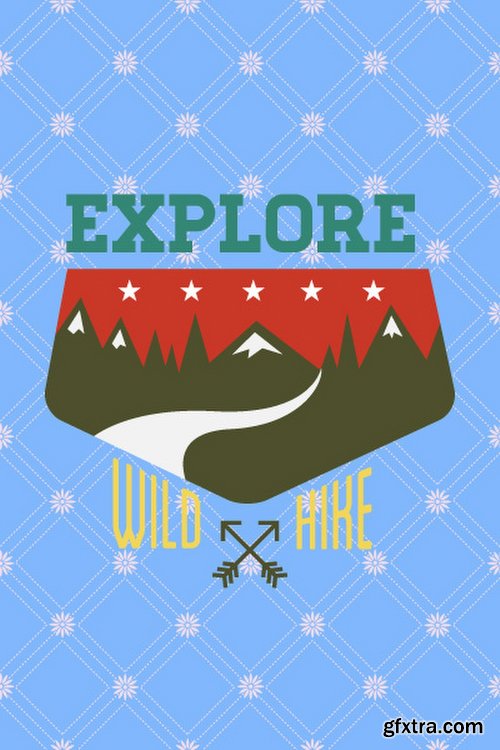 Hiking & campingIllustrations Pack 100xEPS