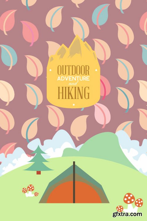 Hiking & campingIllustrations Pack 100xEPS