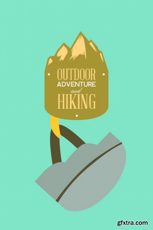 Hiking & campingIllustrations Pack 100xEPS