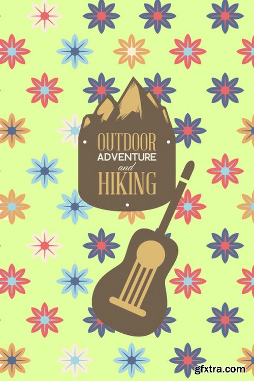 Hiking & campingIllustrations Pack 100xEPS