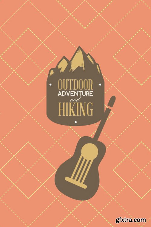 Hiking & campingIllustrations Pack 100xEPS