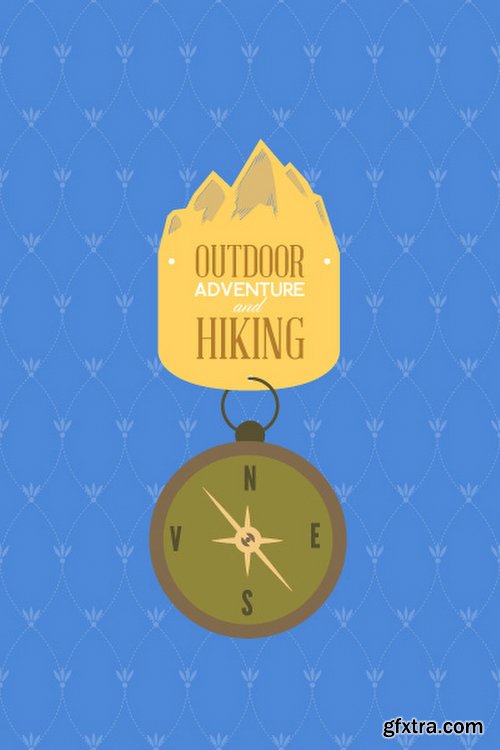 Hiking & campingIllustrations Pack 100xEPS