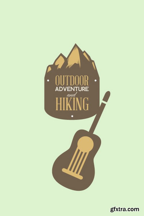 Hiking & campingIllustrations Pack 100xEPS