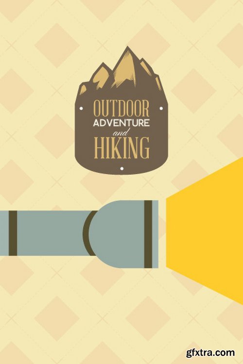 Hiking & campingIllustrations Pack 100xEPS