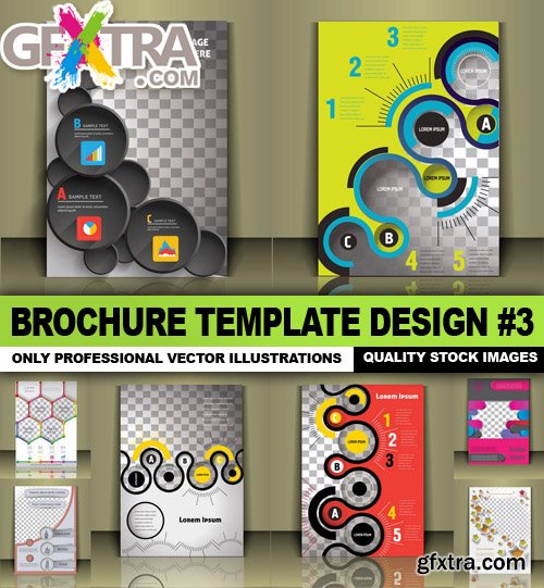 Brochure Template Design #3 - 25 Vector