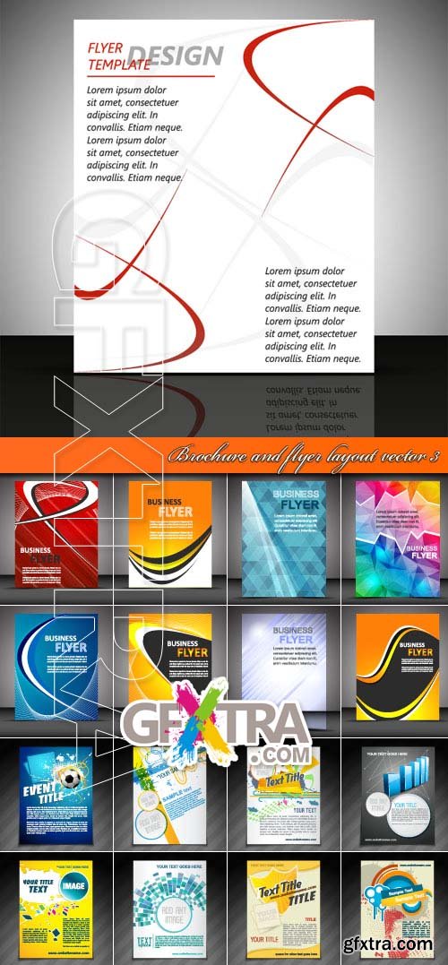 Brochure and flyer layout vector 3