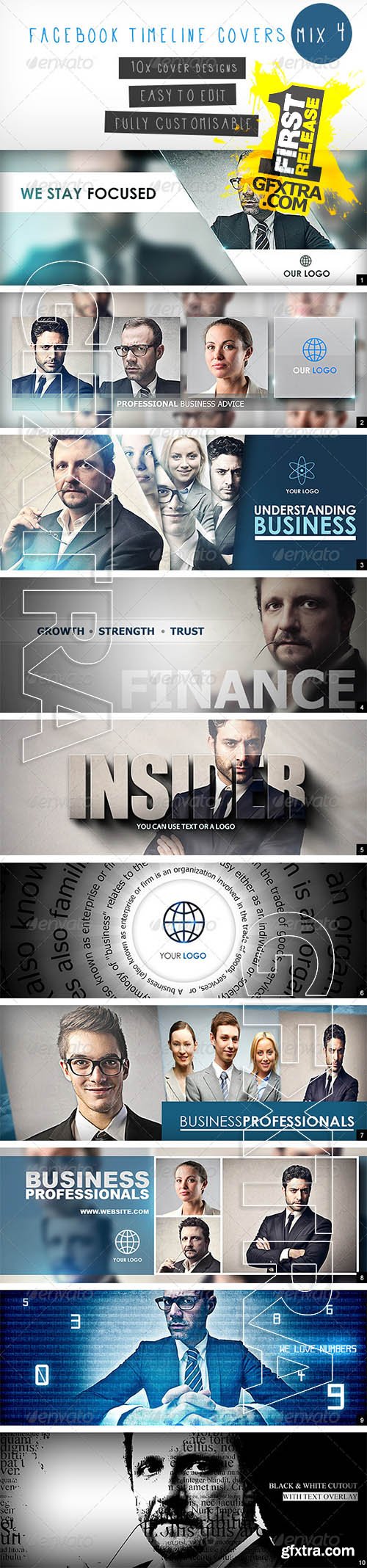 Facebook Timeline Covers Mix 4 - GraphicRiver 5113907