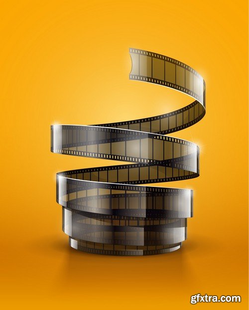 Stock Vectors - Cinema and Film 4, 25xEPS