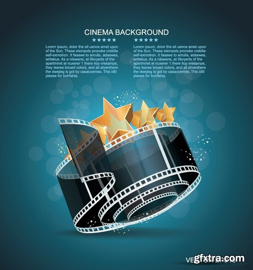 Stock Vectors - Cinema and Film 4, 25xEPS