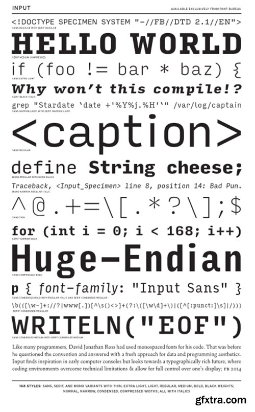 Input Font Family - 168 Font $840