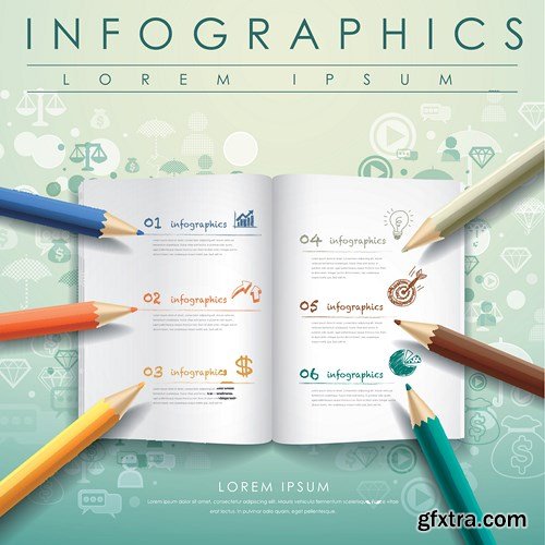 Collection of infographics vol.123, 25xEPS