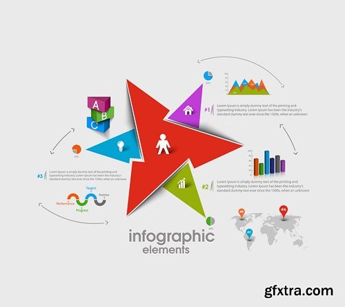 Collection of infographics vol.123, 25xEPS