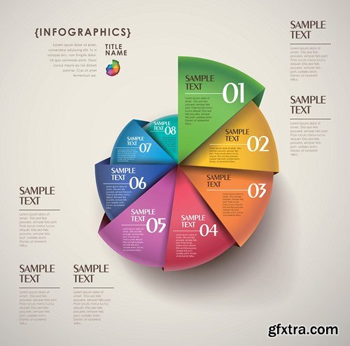 Collection of infographics vol.123, 25xEPS