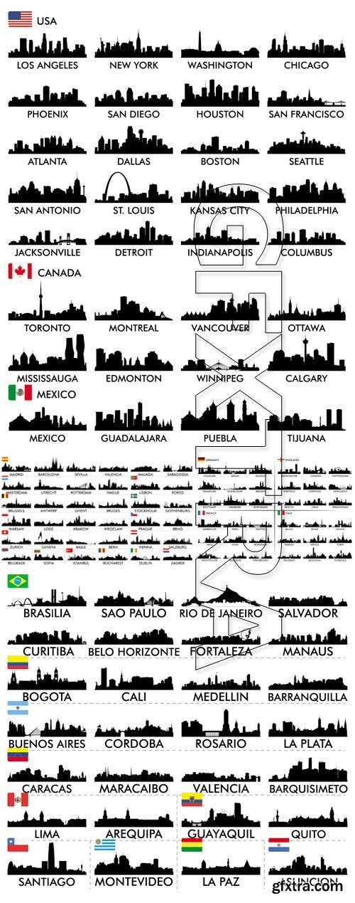 Cities Skyline Vector