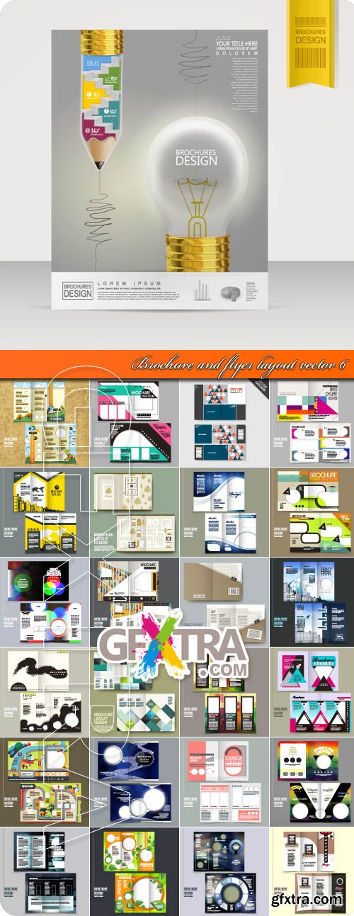 Brochure and flyer layout vector 6