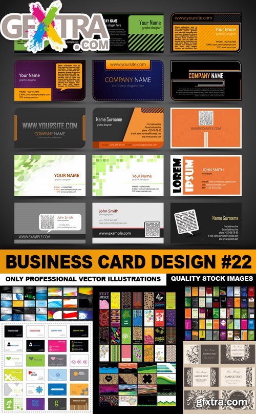 Business Card Design #22 - 25 Vector