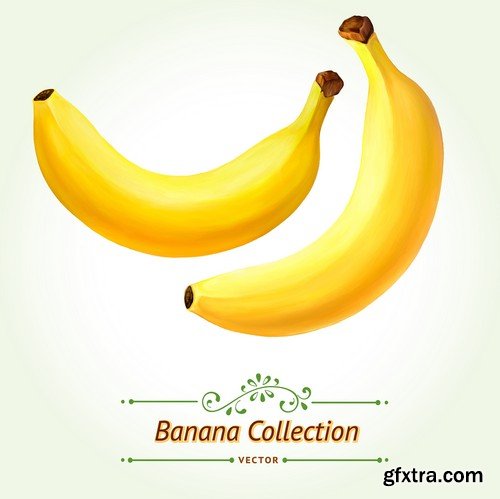 Stock Vectors - Bananas 2, 25xEPS