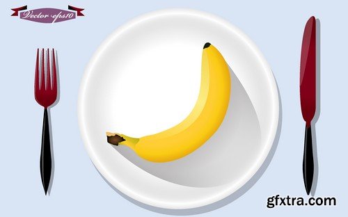 Stock Vectors - Bananas 2, 25xEPS