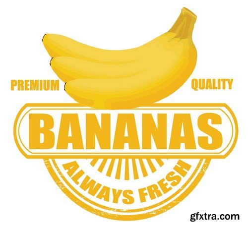 Stock Vectors - Bananas 2, 25xEPS