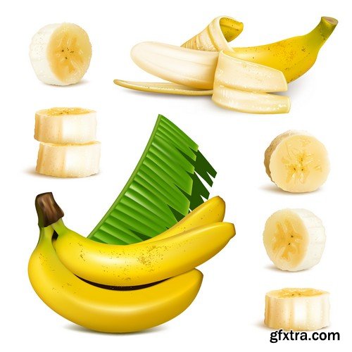 Stock Vectors - Bananas 2, 25xEPS