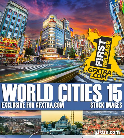 Stock Photos - World Cities 15, 25xJPG