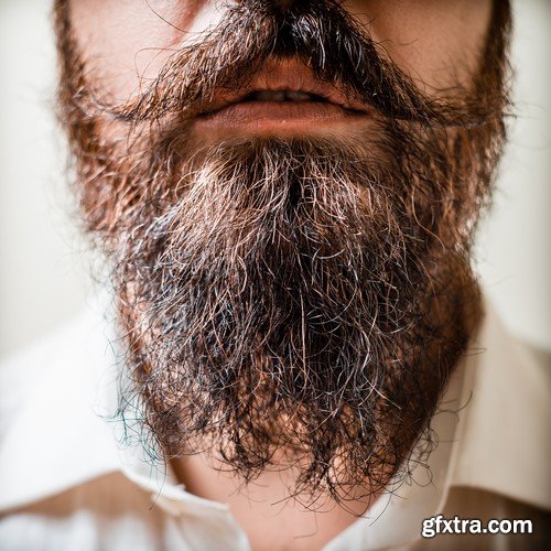 Stock Photos - Bearded men, 25xJPG