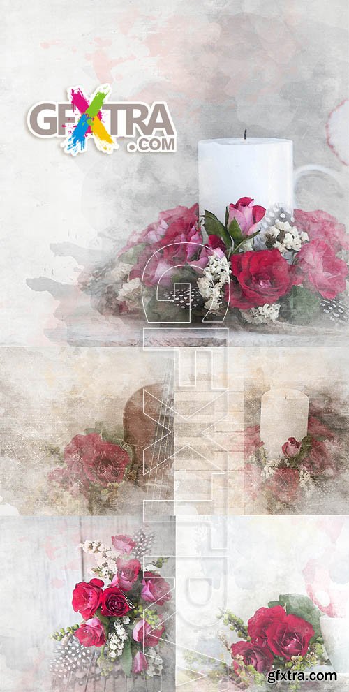 Stock photo - Flower vintage backgrounds