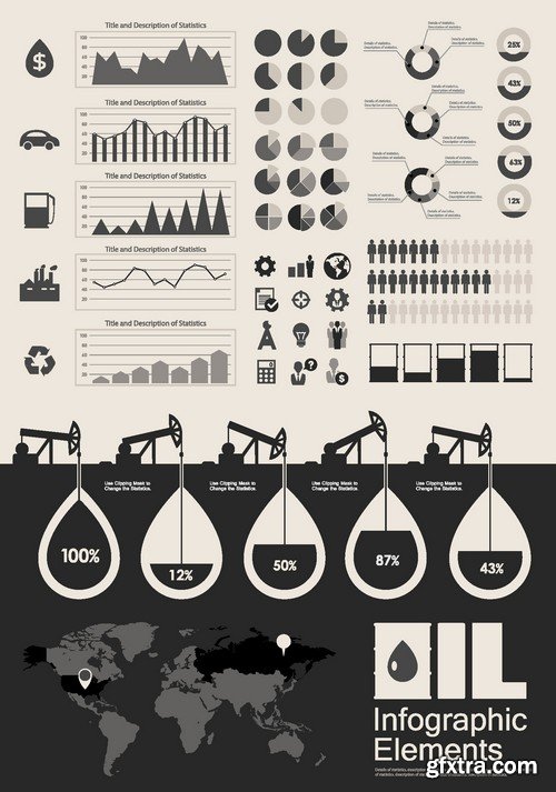 Stock Vectors - Indystrial, Industry 2, 25xEPS