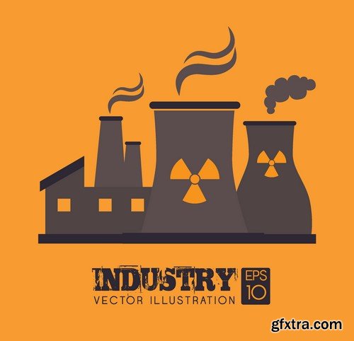 Stock Vectors - Indystrial, Industry 2, 25xEPS