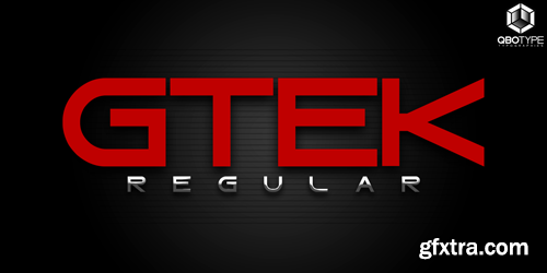 Gtek Regular Font for $22