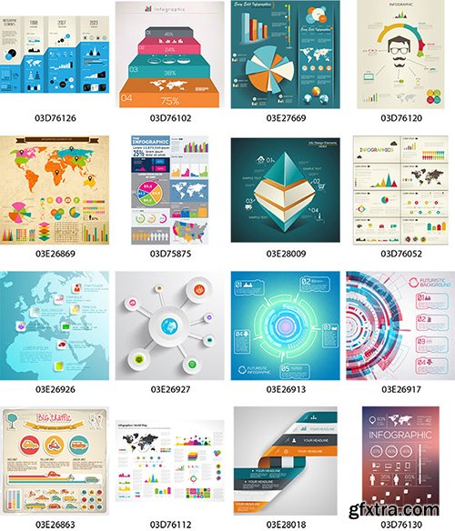 100 Premium Infographics V2 from Ingimage