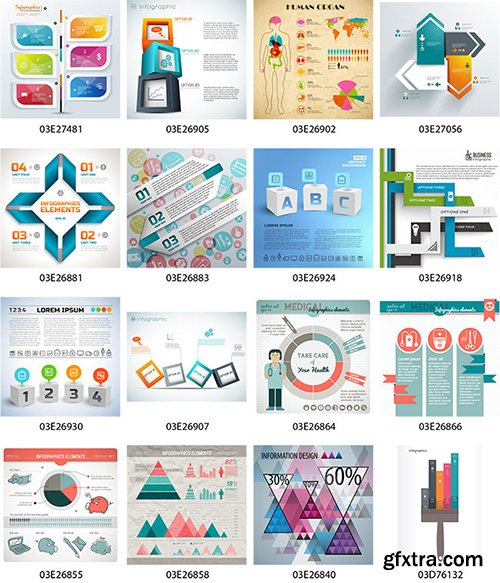 100 Premium Infographics V2 from Ingimage