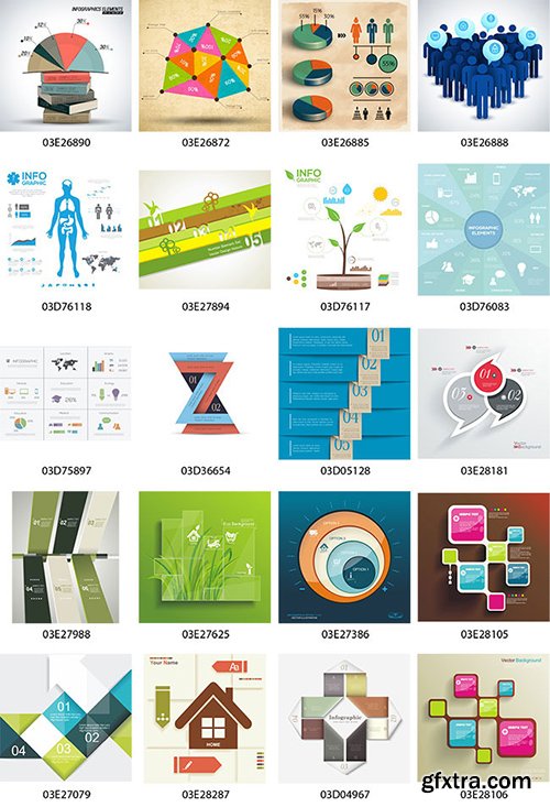 100 Premium Infographics V2 from Ingimage