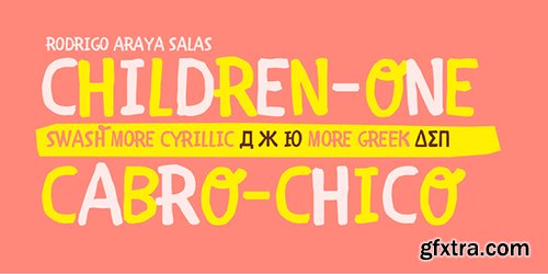 Children One Font - 1 Font $50