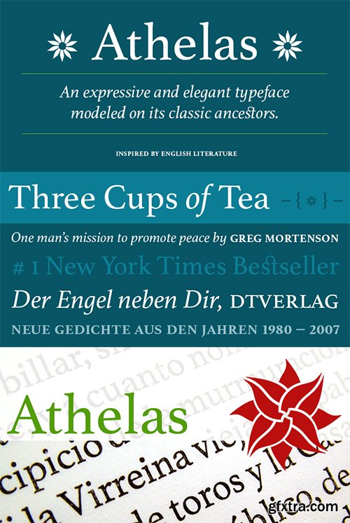 Athelas Font Family - 4 Font $260