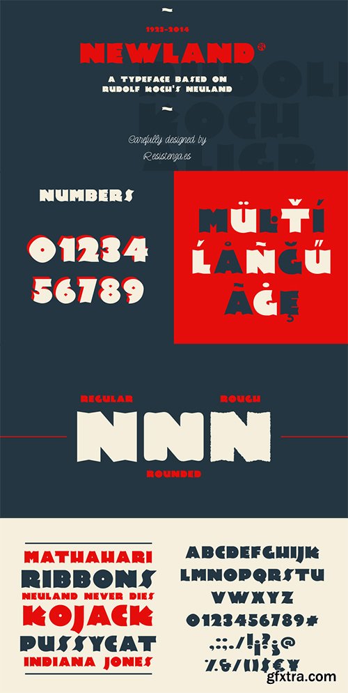 Newland Font Family - 3 Font $117