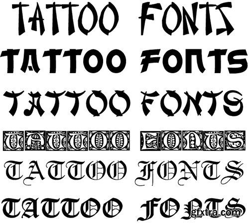 20.000 Tattoo Fonts