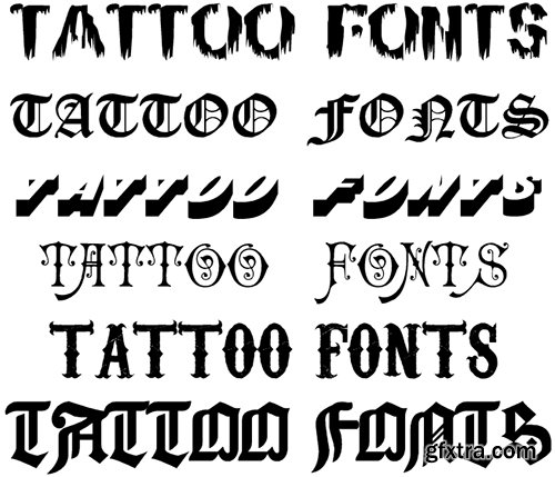 20.000 Tattoo Fonts