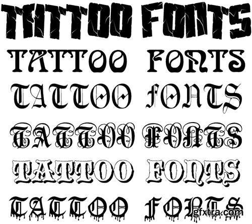 20.000 Tattoo Fonts