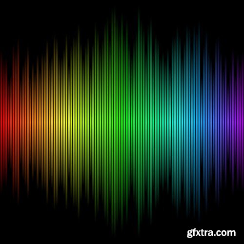 Stock Vectors - Digital equalizer, 25xEPS