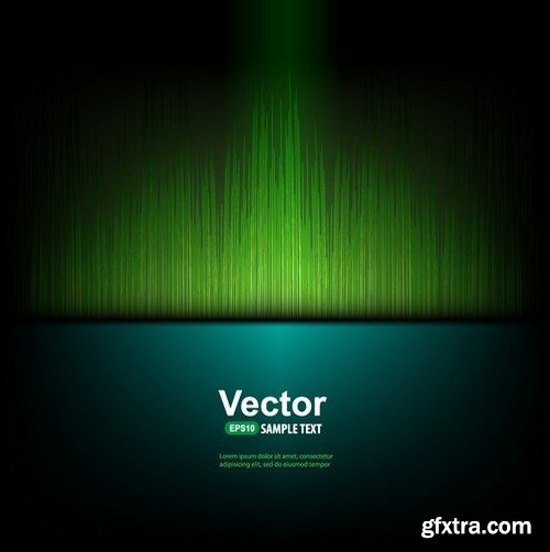 Stock Vectors - Digital equalizer, 25xEPS