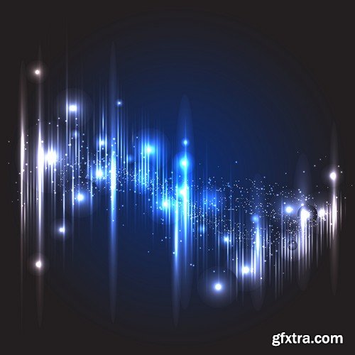 Stock Vectors - Digital equalizer, 25xEPS