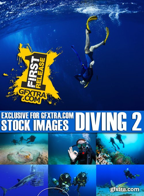 Stock Photos - Diving 2, 25xJPG